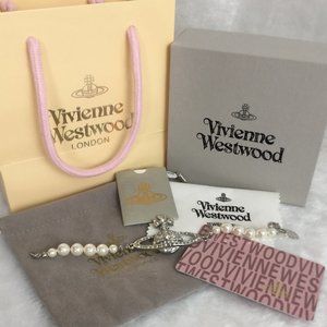 💎Vivienne Westwood Silver Orb Pearl Bracelet💎
